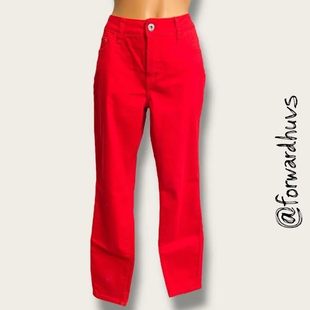 Signature Studio Red Skinny Jeans – Ultimate Stretch – Size 12